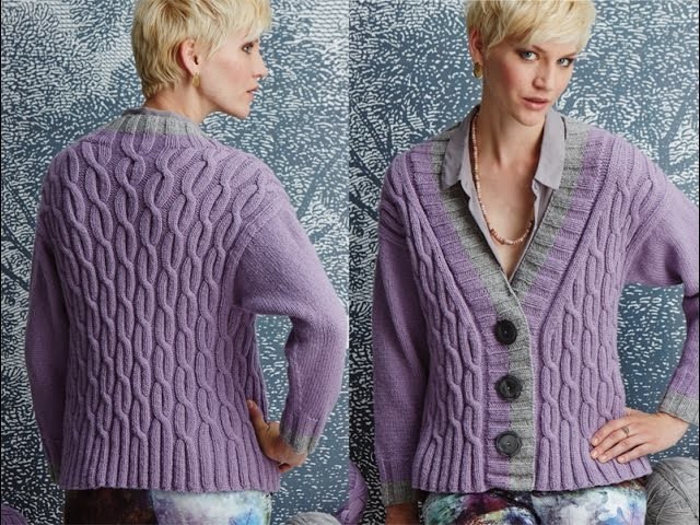 #3 Deep V-Neck Cardigan, Vogue Knitting Fall 2014