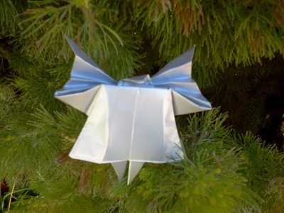 Christmas crafts. Angel origami tutorial - Guia para hacer un Angel de papel.