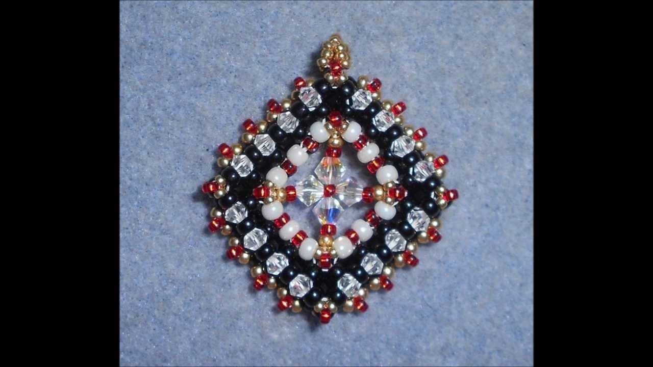 CRAW Square Embellishment Beading Tutorial by Ezeebeady