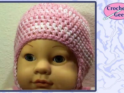 Crochet Baby Cap with Earflaps