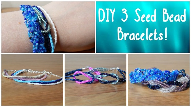 DIY 3 Seed Bead Bracelets! How To Beginners Jewellery Making ¦ The Corner of Craft