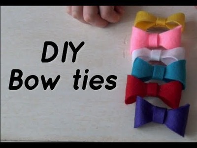 DIY Cute Bow Ties - Hair Accessories