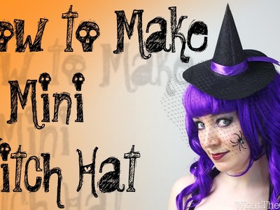 DiY Halloween Tutorial - How to Make a Mini Witch Hat