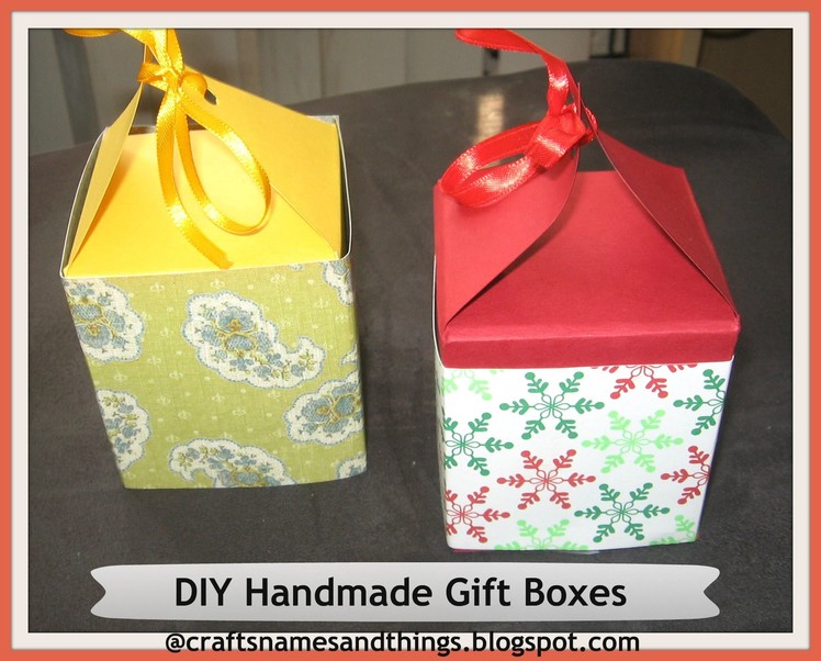 DIY Handmade Paper Gift Boxes ( using only one sheet of paper ). How to make a gift box
