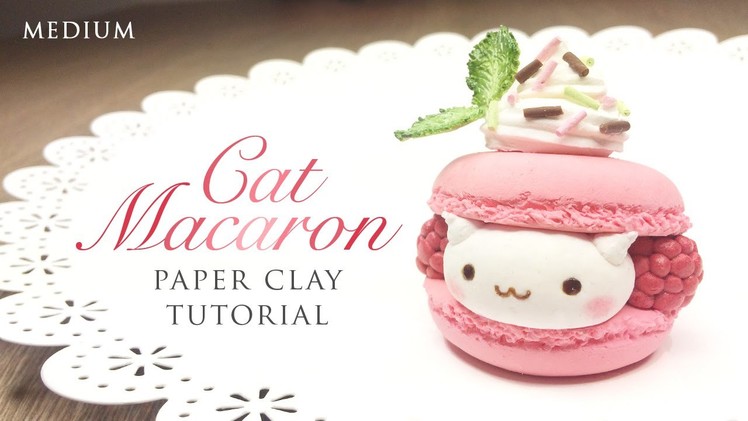 DIY How To Make Macaron Cat – Kawaii Clay Tutorial