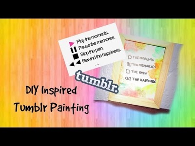 DIY Inspired Tumblr Painting Tutorial | Speed Motion | Wall Decor