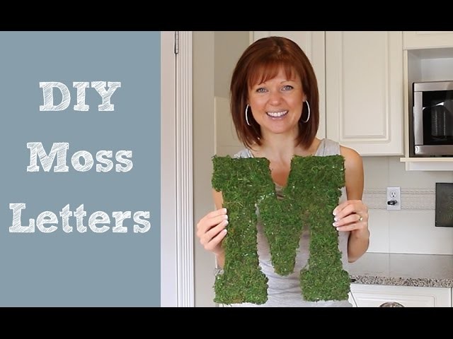 DIY Moss Letters - Spring Home Decor