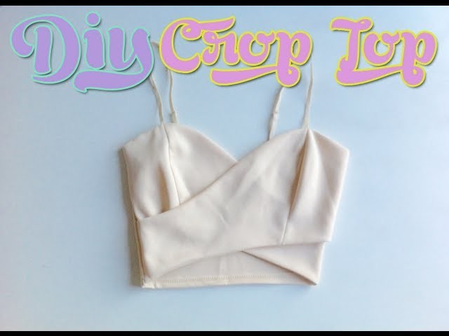 DIY Nasty Gal Wrap Crop Top (Sewing) From Tank Top. Body Suit