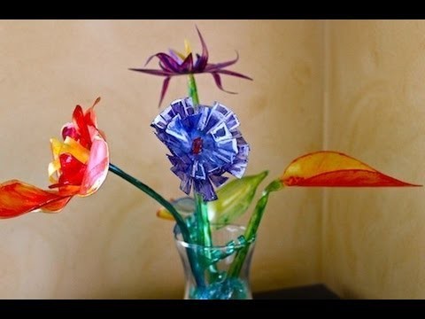 DIY Plastic Flowers