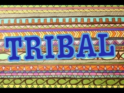 DIY: Tribal Print Poster Art || Drawing