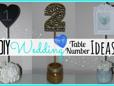 DIY Wedding Table Number Ideas - Affordable! - Wedding Series