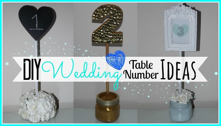 DIY Wedding Table Number Ideas - Affordable! - Wedding Series