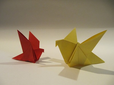 Easter Origami Bird - Easy Origami Tutorial - How to make an easy origami bird