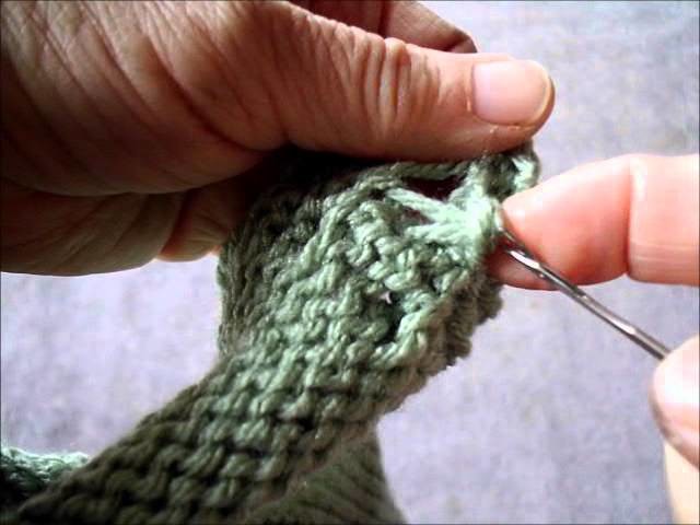 Easy non roll cabled edge for knits