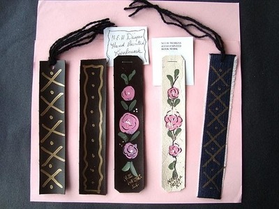 Faux Leather BOOKMARKS, Teacher Gift, Bookworms, how to diy