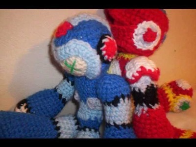 Fearless's Crochet: Megaman X and Zero plushies.