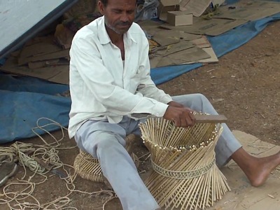 Hand craft straw chairs making -My first Shoot