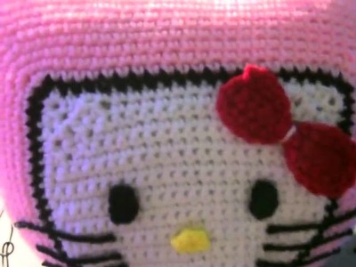 Hello kitty Crochet speaker pillow
