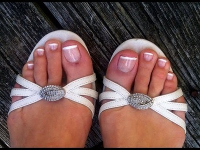 How To: French Pedicure at home!!! from DIY series:)