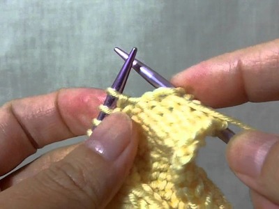How to knit Ptbl (Purl through the back loop)