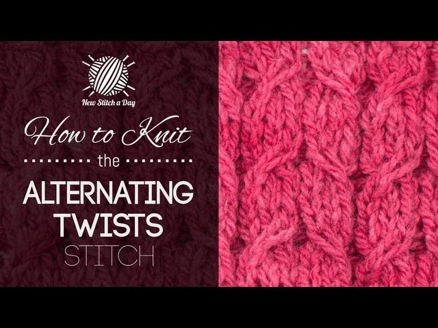 How to Knit the Alternating Twist Cable Stitch