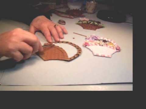 How to make an Easter Basket for Scrapbooking Part 3.wmv