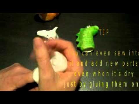 How to make finger puppets using paperclay!.m4v