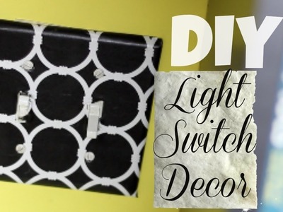 How To Use CONTACT PAPER to decorate a Light Switch | DIY | National Craft Month