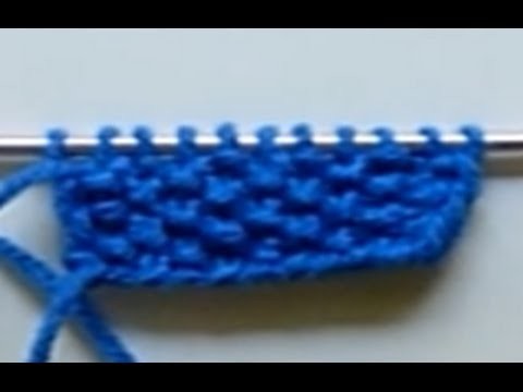 Knitting For Beginners - Moss Stitch With Odd Number Of Stitches