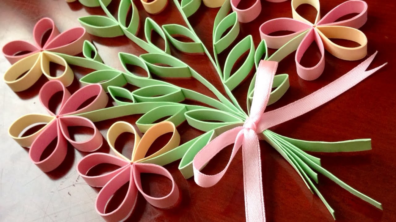 Make a Beautiful Paper Strips Bouquet - DIY Crafts - Guidecentral, My