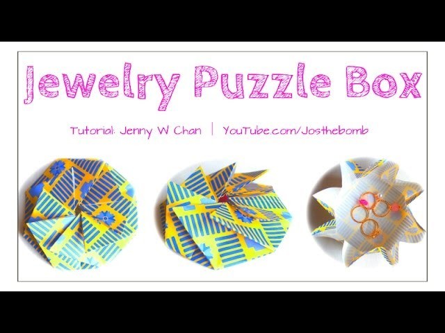 Mother's Day Crafts - How to Make an Origami Box for Jewelry - Paper Gift Box - Tato for Kimono