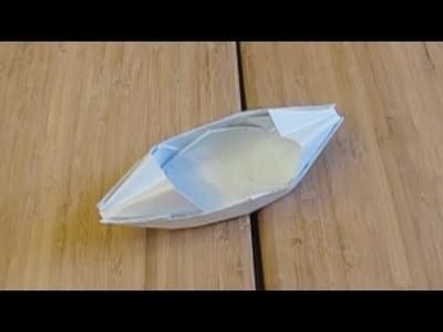 My paper boat that floats on water (origami)