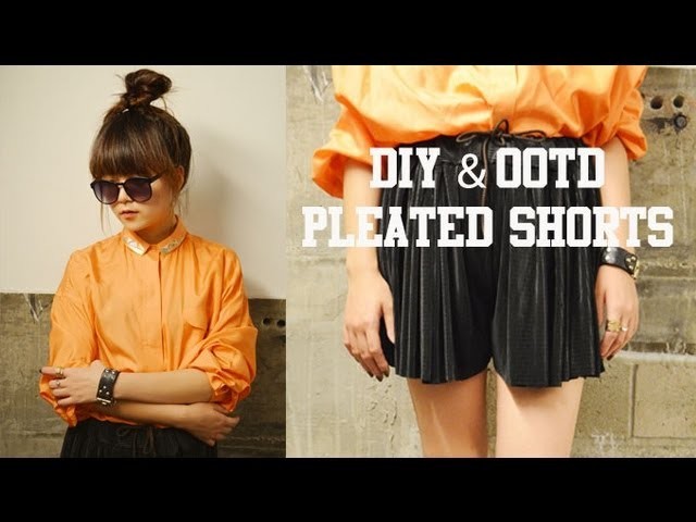 OOTD & DIY Pleated Shorts
