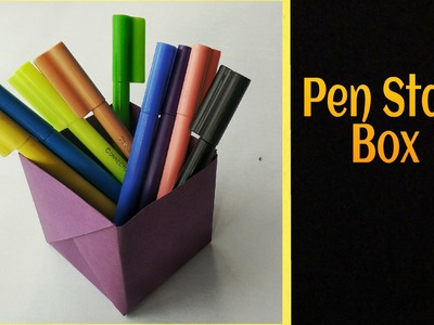 Origami Paper "Strong Pen Stand Box" - A4 sheet