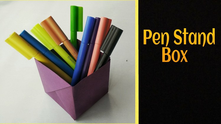 Origami Paper "Strong Pen Stand Box" - A4 sheet
