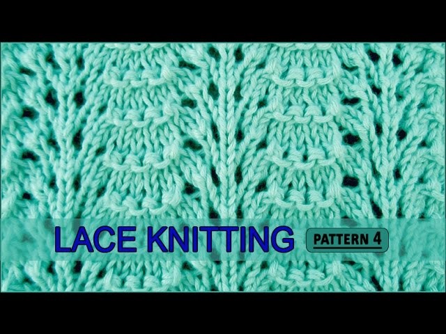 Ridged Feather Stitch | Lace Knitting Pattern #4