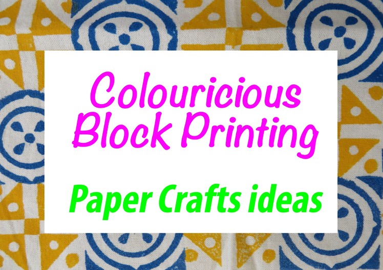 Scrapbooking & Paper Crafts Block Printing Ideas