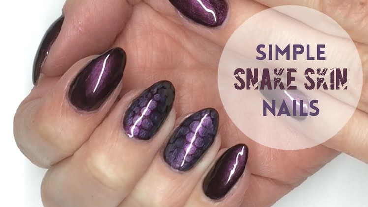 SIMPLE Snake Skin Nails | Paznokcie z wężową skórką || My Wonderland