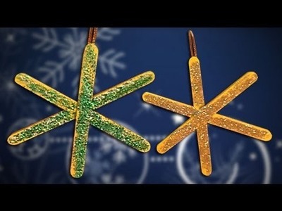 Sparkling star. Ideas for handmade Christmas decoration