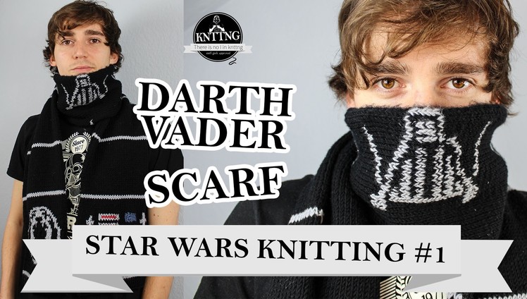 Star Wars knitting #1: Darth Vader scarf