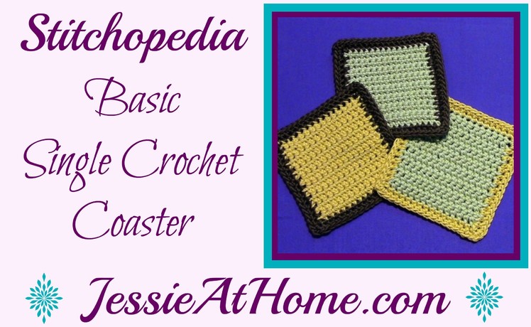 Stitchopedia ~ Single Crochet Square with Border
