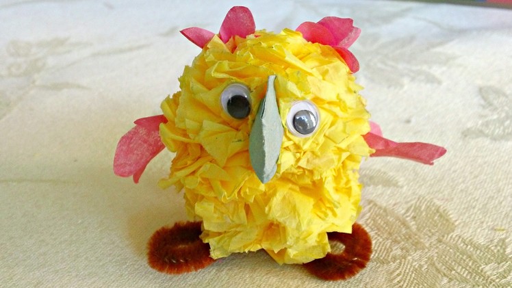 Tissue Paper Crafts: Fun Mini Owl! PART 2