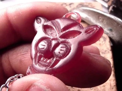 Wax jewelry carving details and polishing