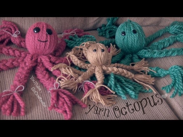 Yarn Octopus Doll - How To. DIY