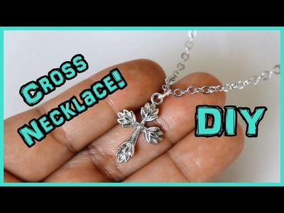 1 Minute DIY | Cute & Easy Cross Necklace (ft. Pandahall )♥