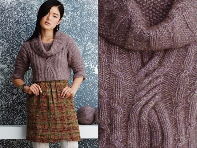 #10 Cropped Cabled Pullover, Vogue Knitting Fall 2014