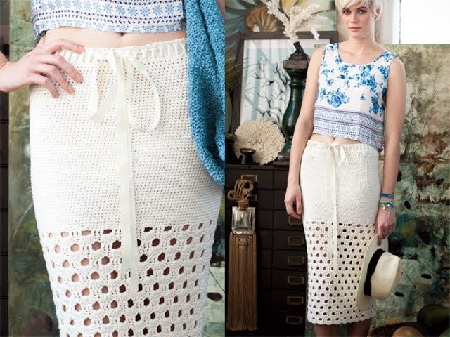 #12 Long Skirt, Vogue Knitting Crochet 2012