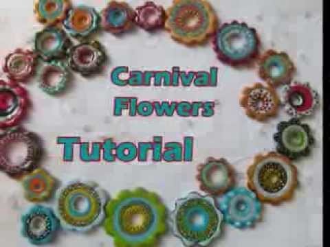 Carnival beads tutorial promo  how to creat polymer  flowers beads