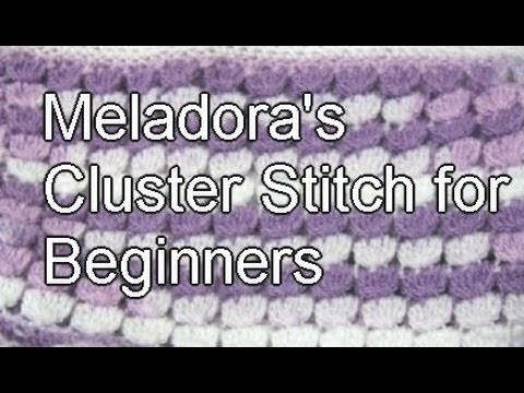 Cluster Stitch Crochet - Slow Motion Left Handed Crochet