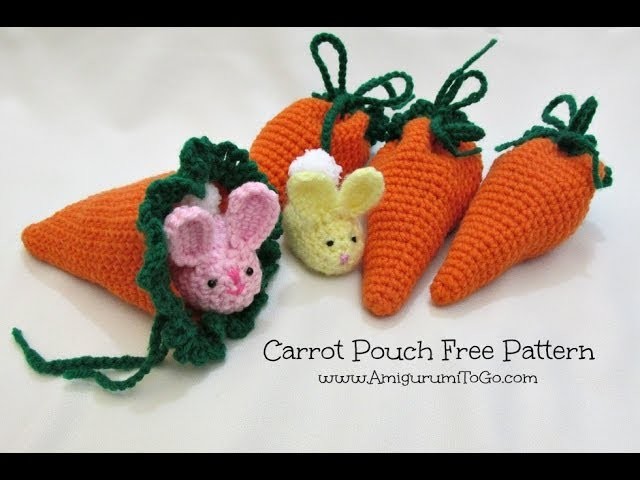 Crochet Along Carrot Pouch